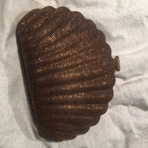 Brown Shell Clutch
